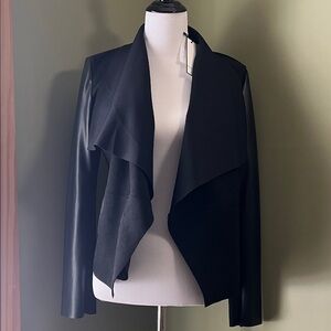 NWT  Bagatelle Faux Leather Blazer